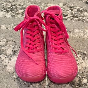 Womens NoBull neon pink high tops. Size 6.5.